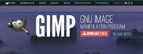 Screenshot Website Gimp