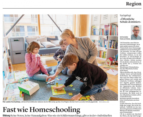 Ansicht des Artikels "Fast wie Homeschooling"