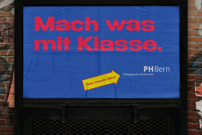 Neue Kampagne PHBern_Mach was mit Klasse_QUER